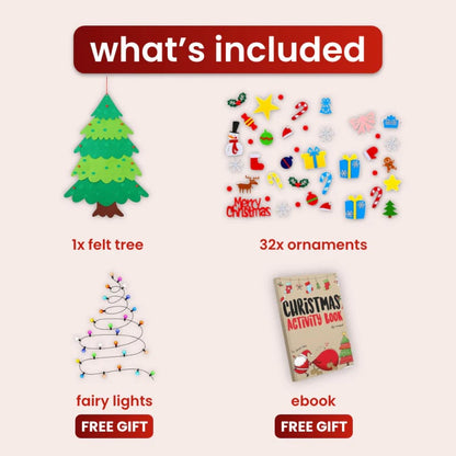 🎄Everized Interactive Felt Christmas Tree for Kids🎄
