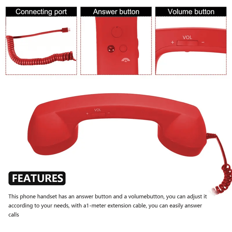 🎄Holiday Pre-Sale Save 49%🔥Retro Handset for Smartphones