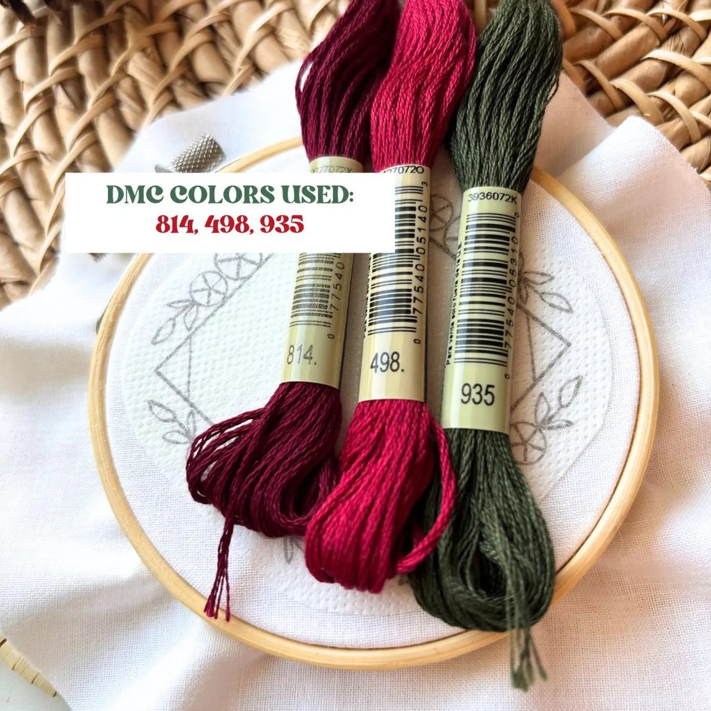 🎀🎄DIY Photo Embroidery Ornament Kit 🪡 Handmade Christmas Gift & Decor