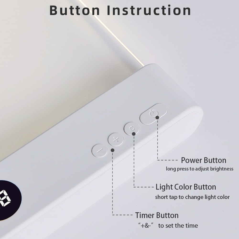 📖 Rechargeable LED Book Light – Full Page, Dimmable, 3 Colors & Timer | Perfect Gift for Readers 🌙