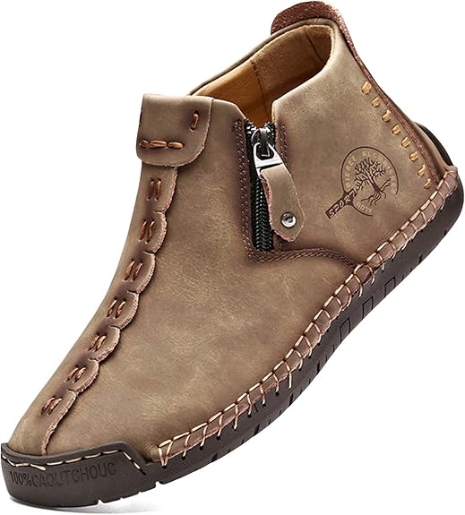 Men's zip-up casual shoes