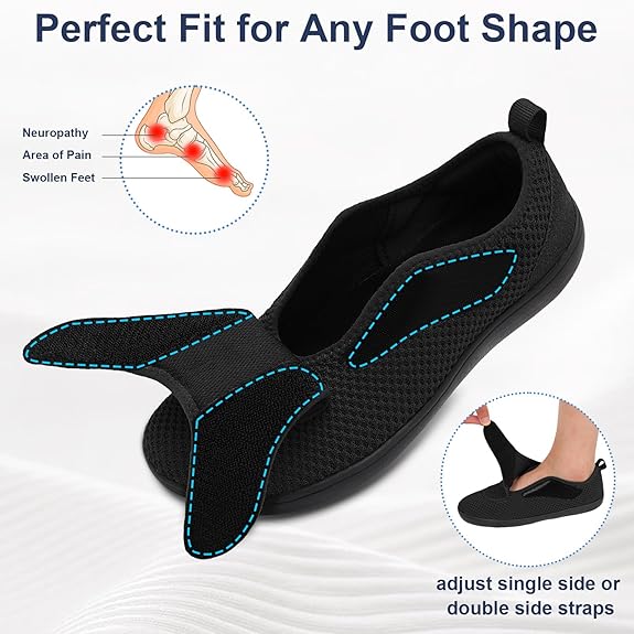 2025 Men's Lightweight Extra Wide Width Orthopedic Hands-Free Foot Pain Relief Slip-on Shoes