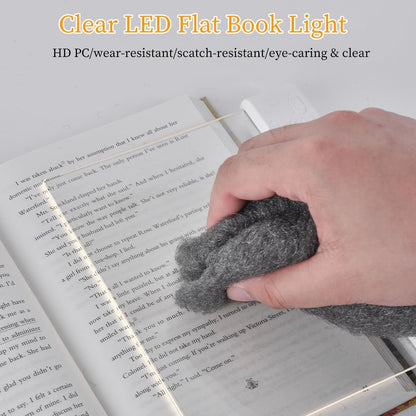 📖 Rechargeable LED Book Light – Full Page, Dimmable, 3 Colors & Timer | Perfect Gift for Readers 🌙