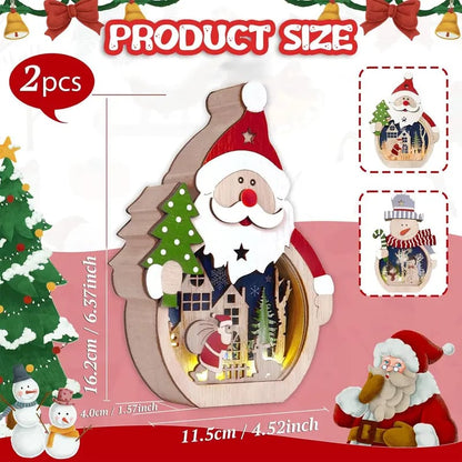 ✨Christmas Snowman & Santa Claus Night Light Decorations Indoor