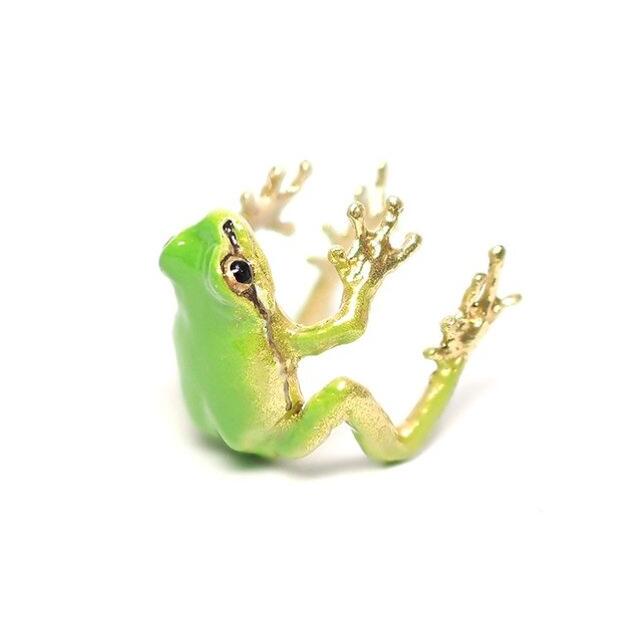 👑 Royal Tree Frog Ring 🐸 | Handcrafted Nature-Inspired Statement Jewelry