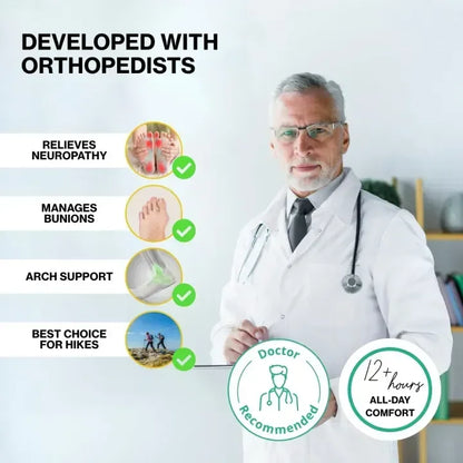 Men's Orthopedic Slip-On Walking Sneakers – Breathable Upper, Non-Slip Sole, 12 Hours+ Comfort & Pain Relief