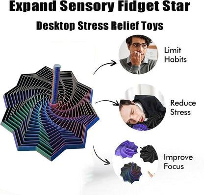 🏆Only $9.99⚡Last Day Promotion!🎁3D Printed Expanded Sensory Fidget Star