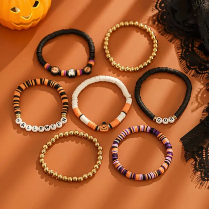 🎃👻7-Piece New Ambiance Halloween Bracelet Set💖