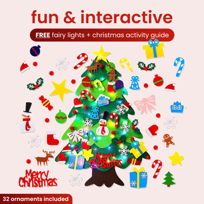 🎄Everized Interactive Felt Christmas Tree for Kids🎄