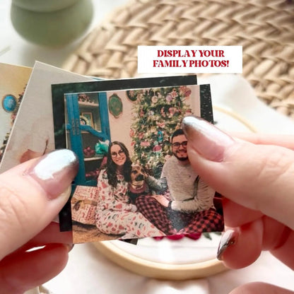 🎀🎄DIY Photo Embroidery Ornament Kit 🪡 Handmade Christmas Gift & Decor