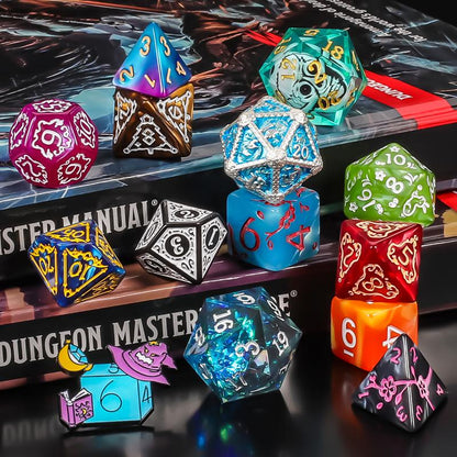 🔥LAST DAY 49% OFF - 🎄🎲2025 Christmas Dice Advent Calendar -with 24 holes Include Badge